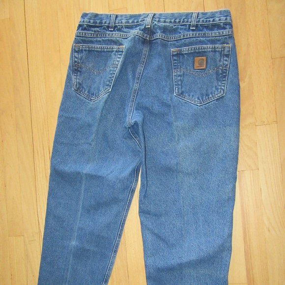 MENS CARHARTT B17 DST JEANS/RELAXED FIT/STRAIGHT LEG/SIZE 38 X 30! - Picture 7 of 8